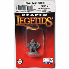 PREORDER Reaper: Bones USA Reaper Legends: Freya Fangbreaker - Dwarf Shieldmaiden (Plastic)