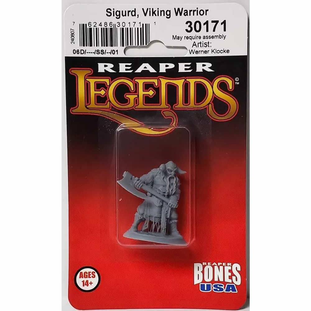 PREORDER Reaper: Bones USA Reaper Legends: Sigurd - Viking Warrior (Plastic)
