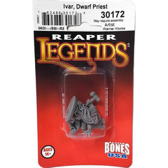 PREORDER Reaper: Bones USA Reaper Legends: Ivar - Dwarf Cleric (Plastic)
