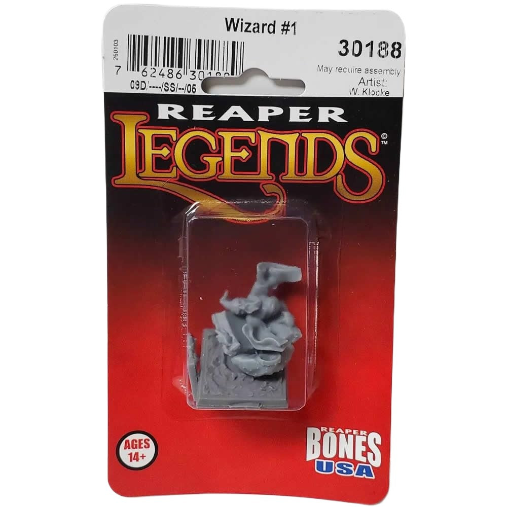 PREORDER Reaper: Bones USA Reaper Legends: Wizard #1 (Plastic)