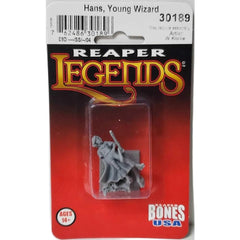 PREORDER Reaper: Bones USA Reaper Legends: Hans - Young Wizard (Plastic)