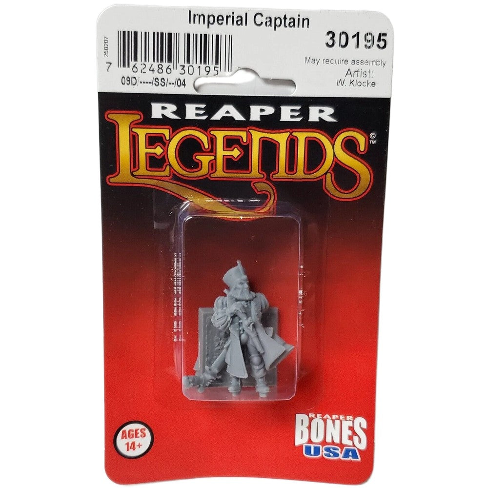 PREORDER Reaper: Bones USA Reaper Legends: Imperial Captain (Plastic)
