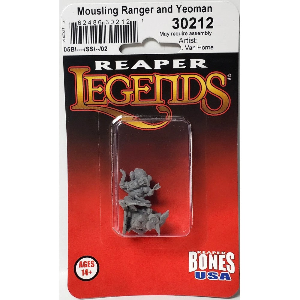 PREORDER Reaper: Bones USA Reaper Legends: Mousling Ranger and Yeoman (Plastic)