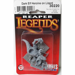 PREORDER Reaper: Bones USA Reaper Legends: Female Dark Elf on Lizard (Plastic)