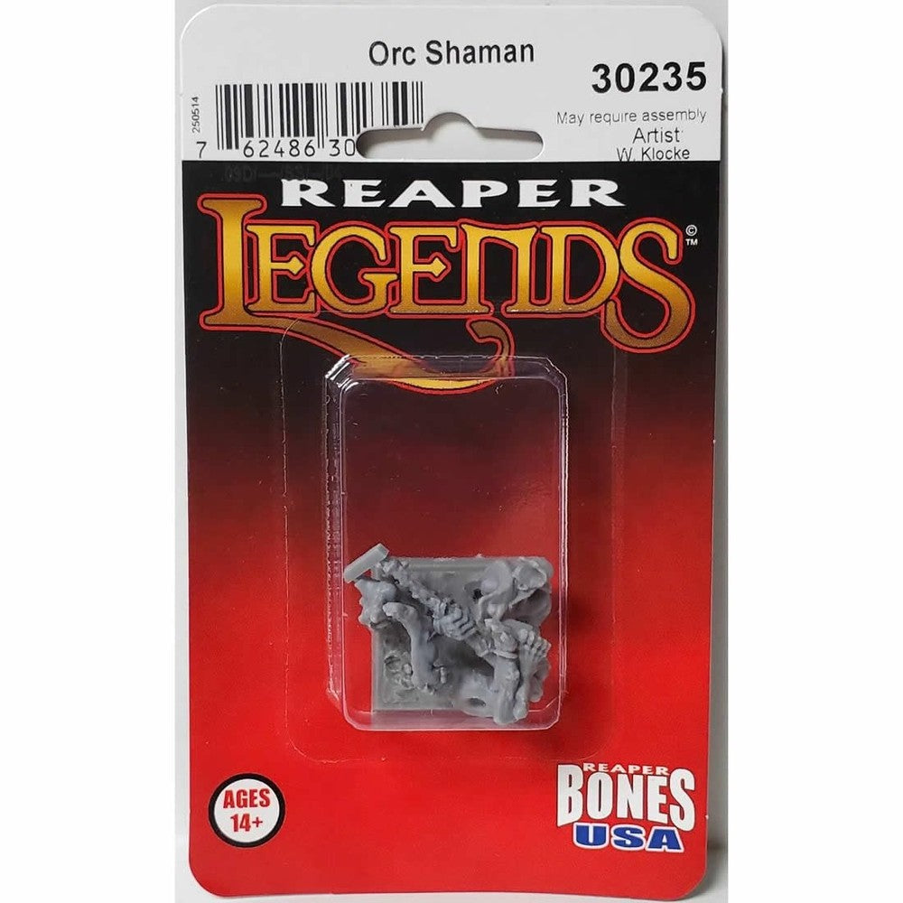 PREORDER Reaper: Bones USA Reaper Legends: Orc Shaman (Plastic)