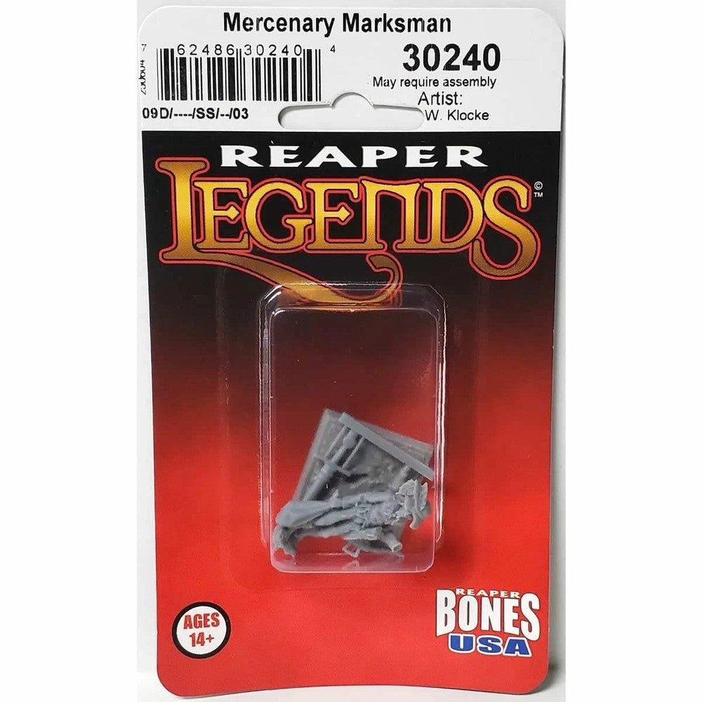 PREORDER Reaper: Bones USA Reaper Legends: Mercenary Marksman (Plastic)