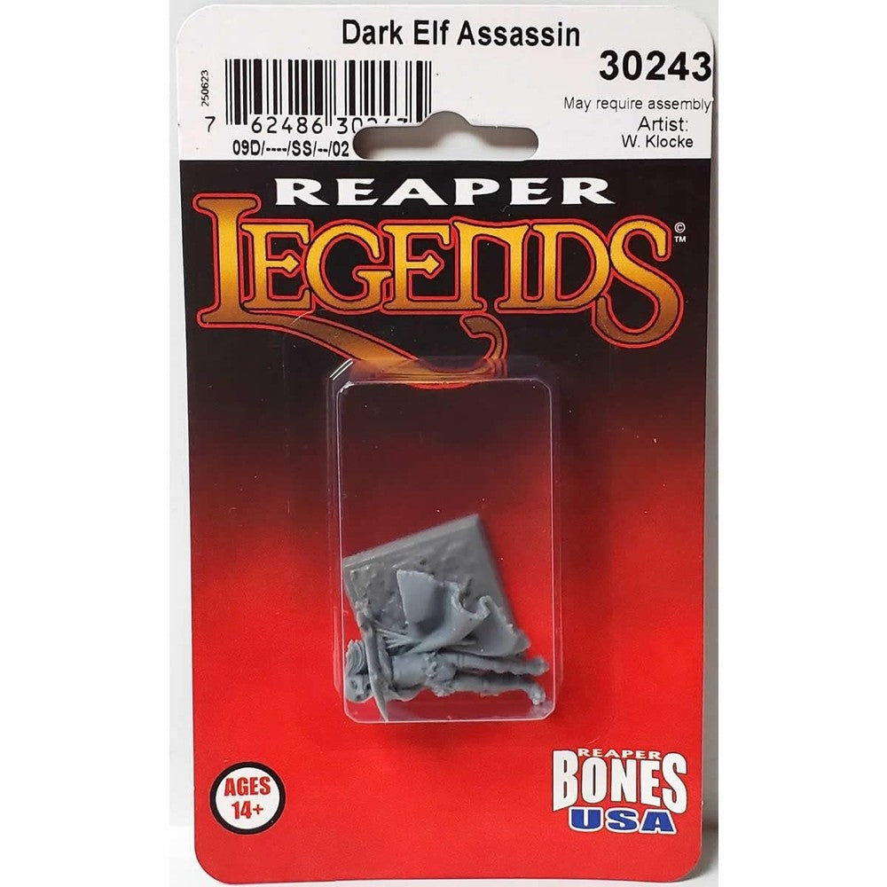 PREORDER Reaper: Bones USA Reaper Legends: Dark Elf Assassin (Plastic)