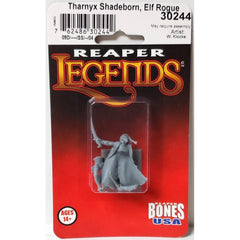 PREORDER Reaper: Bones USA Reaper Legends: Tharnyx Shadeborn - Elf Rogue (Plastic)