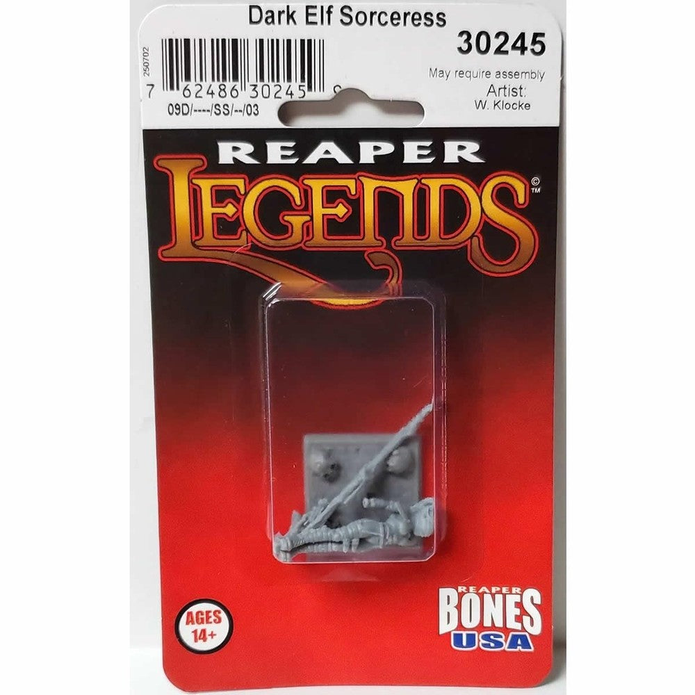 PREORDER Reaper: Bones USA Reaper Legends: Dark Elf Sorceress (Plastic)