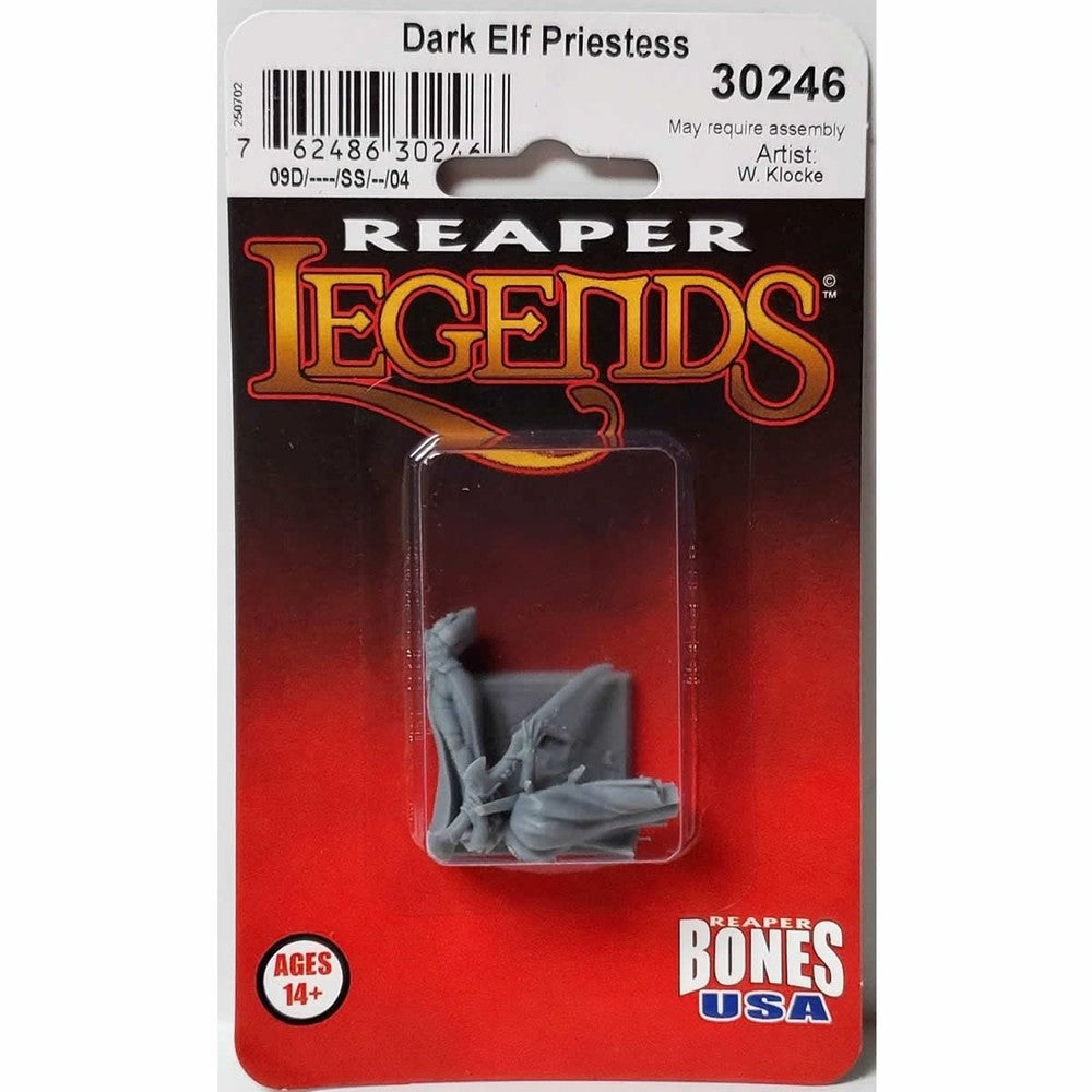 PREORDER Reaper: Bones USA Reaper Legends: Dark Elf Priestess (Plastic)