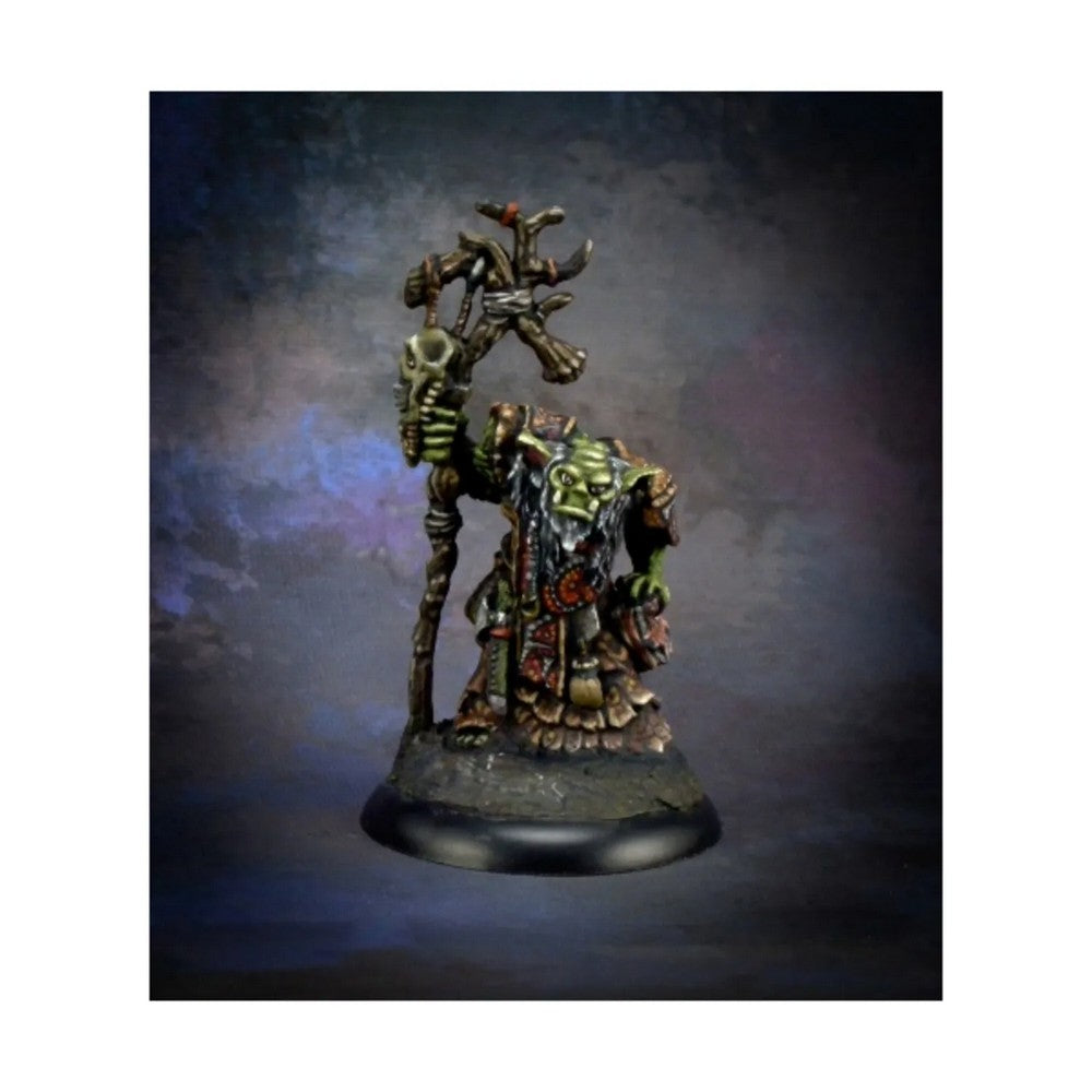 PREORDER Reaper: Bones Black: Surkar - Orc Shaman (Plastic)