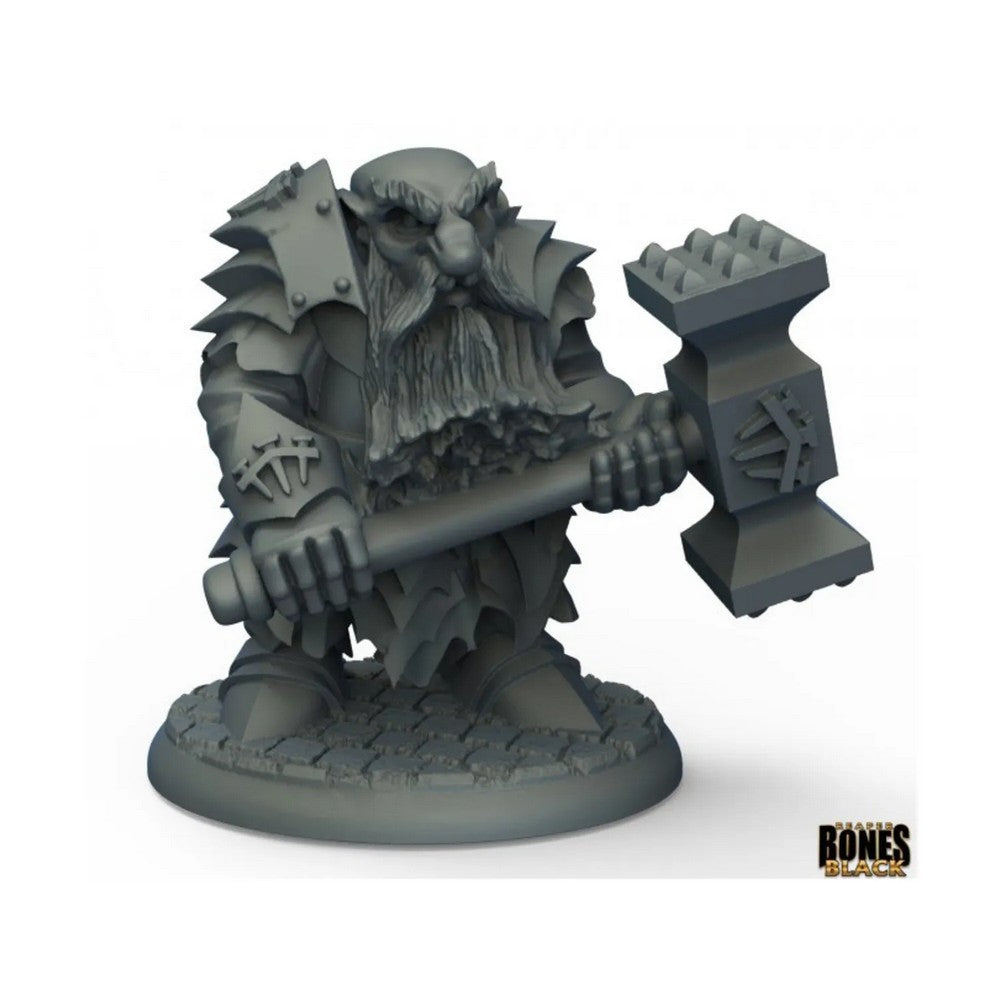 PREORDER Reaper: Bones Black: Dark Dwarf Pounder (Plastic)