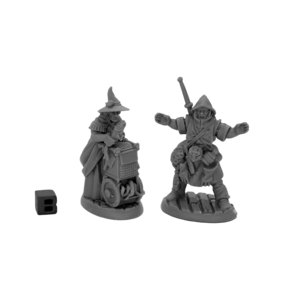 PREORDER Reaper: Bones Black: Dreadmere Townsfolk: Fishmongers (2) (Plastic)