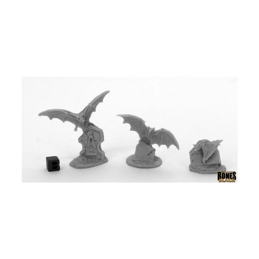 PREORDER Reaper: Bones Black: Giant Bats (3) (Plastic)