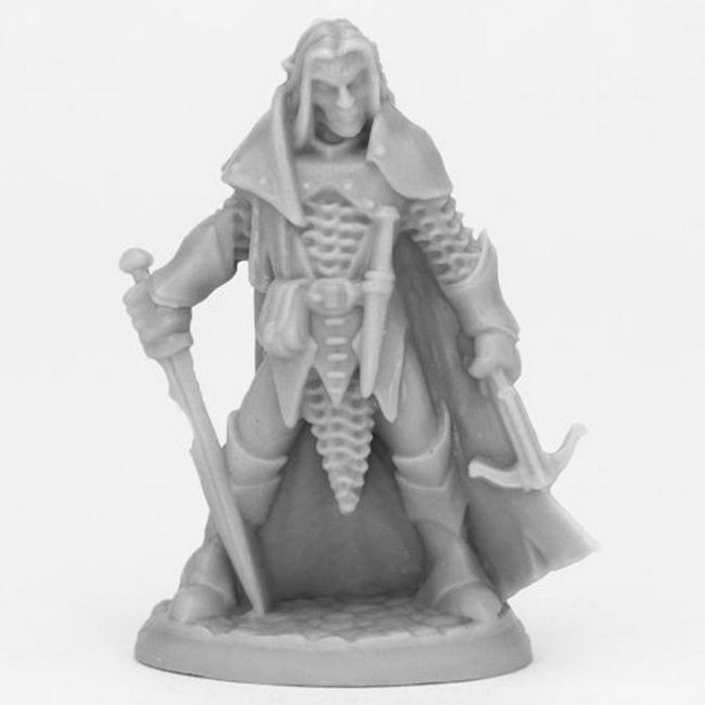 PREORDER Reaper: Bones Black: Dark Elf Male Warrior (Plastic)