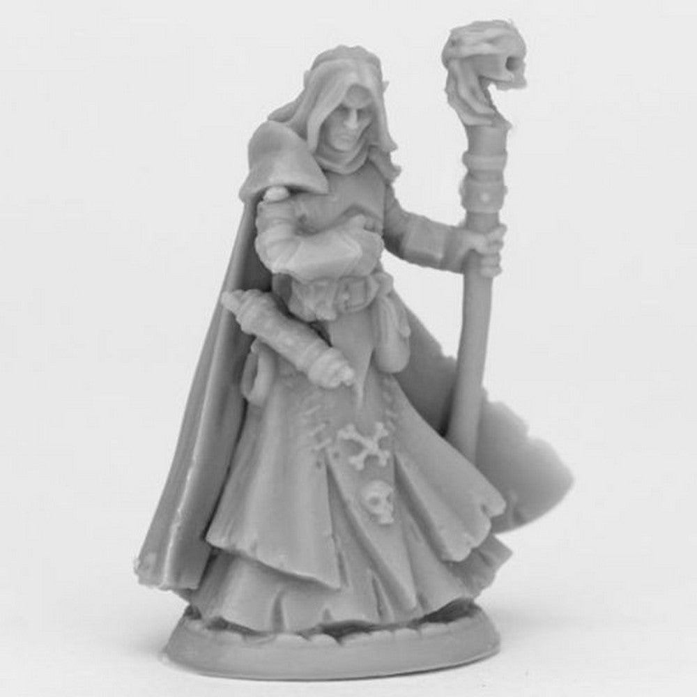 PREORDER Reaper: Bones Black: Dark Elf Wizard (Plastic)