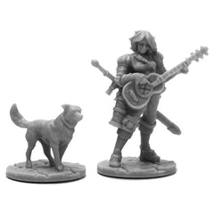 PREORDER Reaper: Bones Black: Isobael the Bard and Rufus (Plastic)