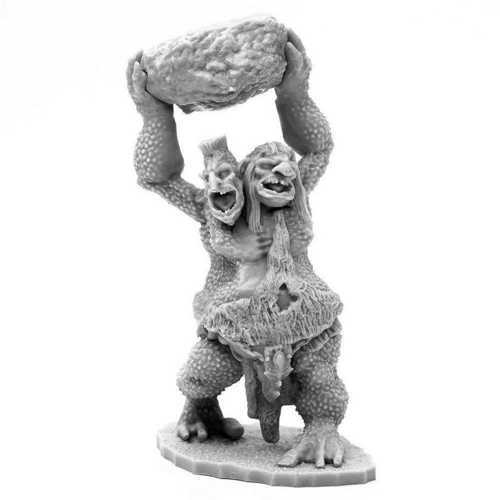 PREORDER Reaper: Bones Black: Two Headed Troll (Plastic)