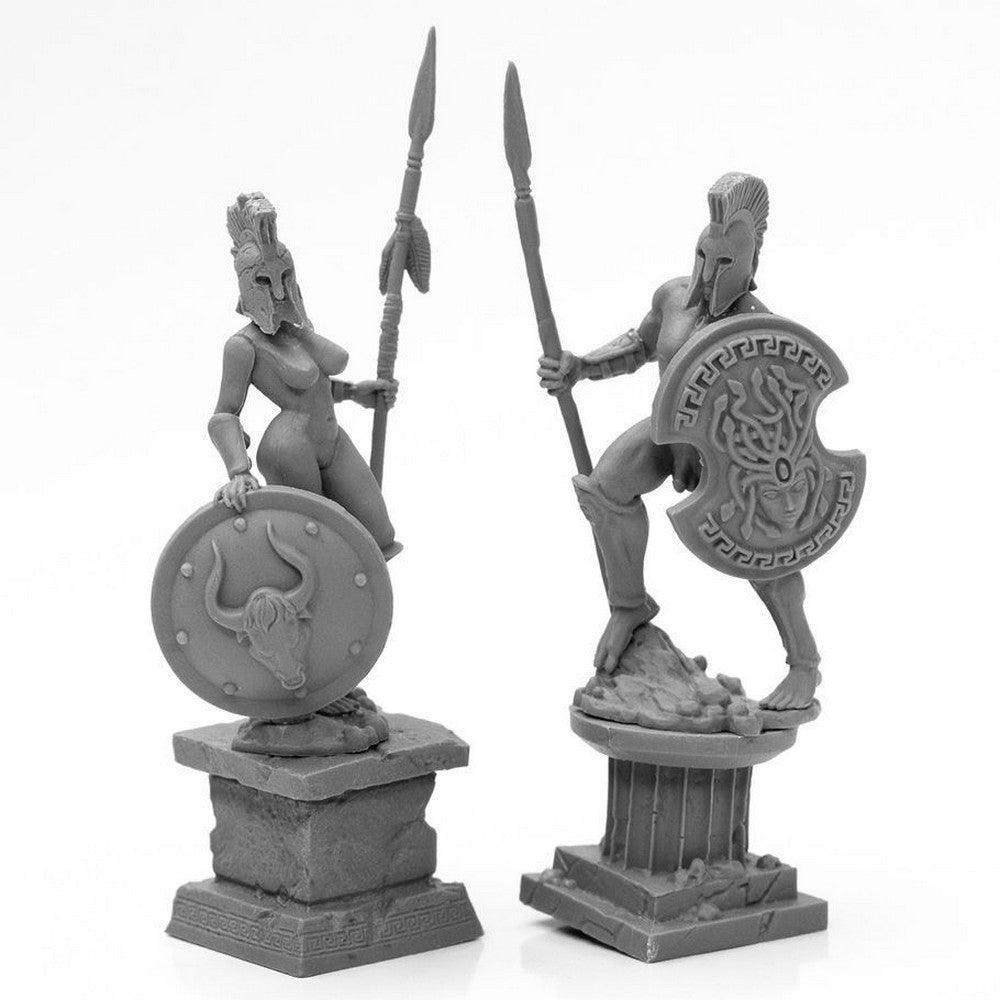 PREORDER Reaper: Bones Black: Amazon and Spartan Living Statues (Bronze) (Plastic)