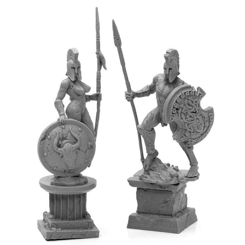 PREORDER Reaper: Bones Black: Amazon and Spartan Living Statues (Stone) (Plastic)