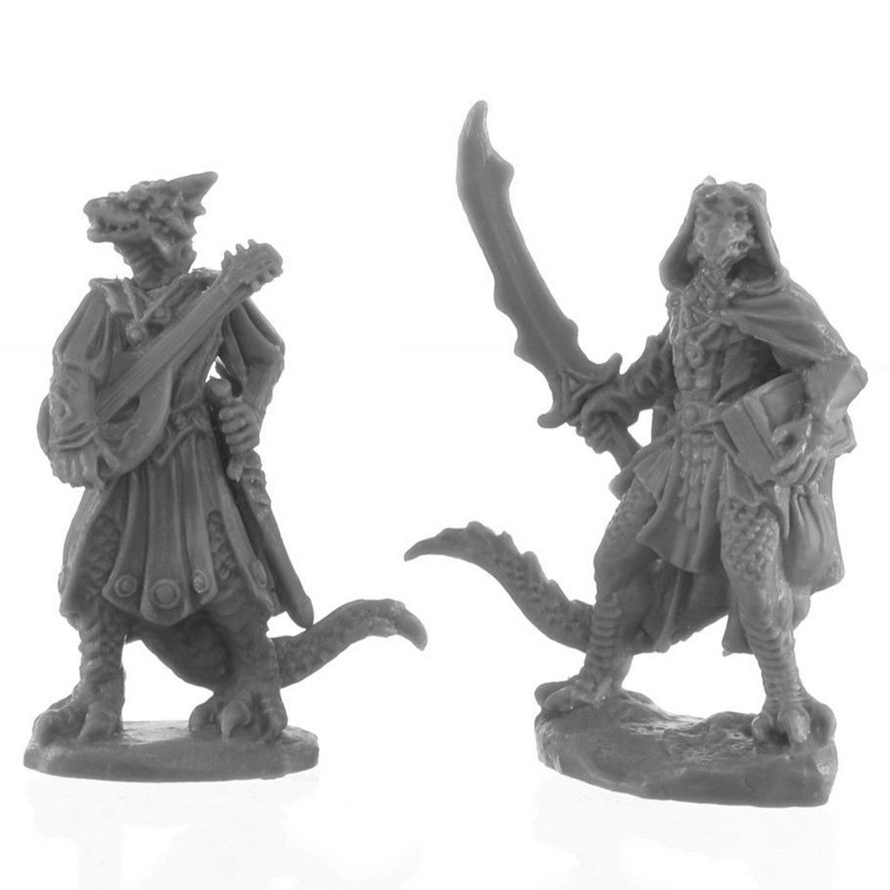 PREORDER Reaper: Bones Black: Dragonfolk Bard and Thief (Plastic)