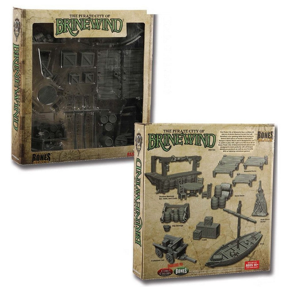PREORDER Reaper: Bones Black: Pirate City of Brinewind Boxed Set (Plastic)