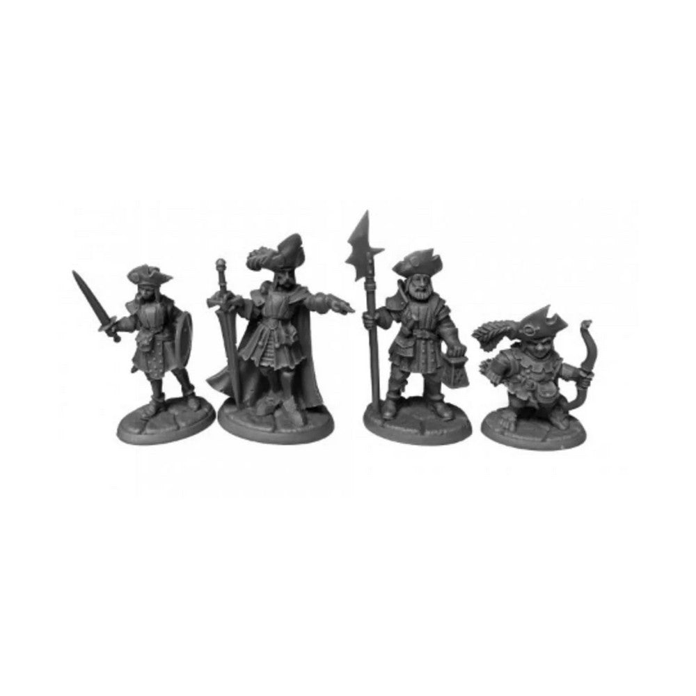 PREORDER Reaper: Bones Black: Barrowgate Town Watch (4) (Plastic)