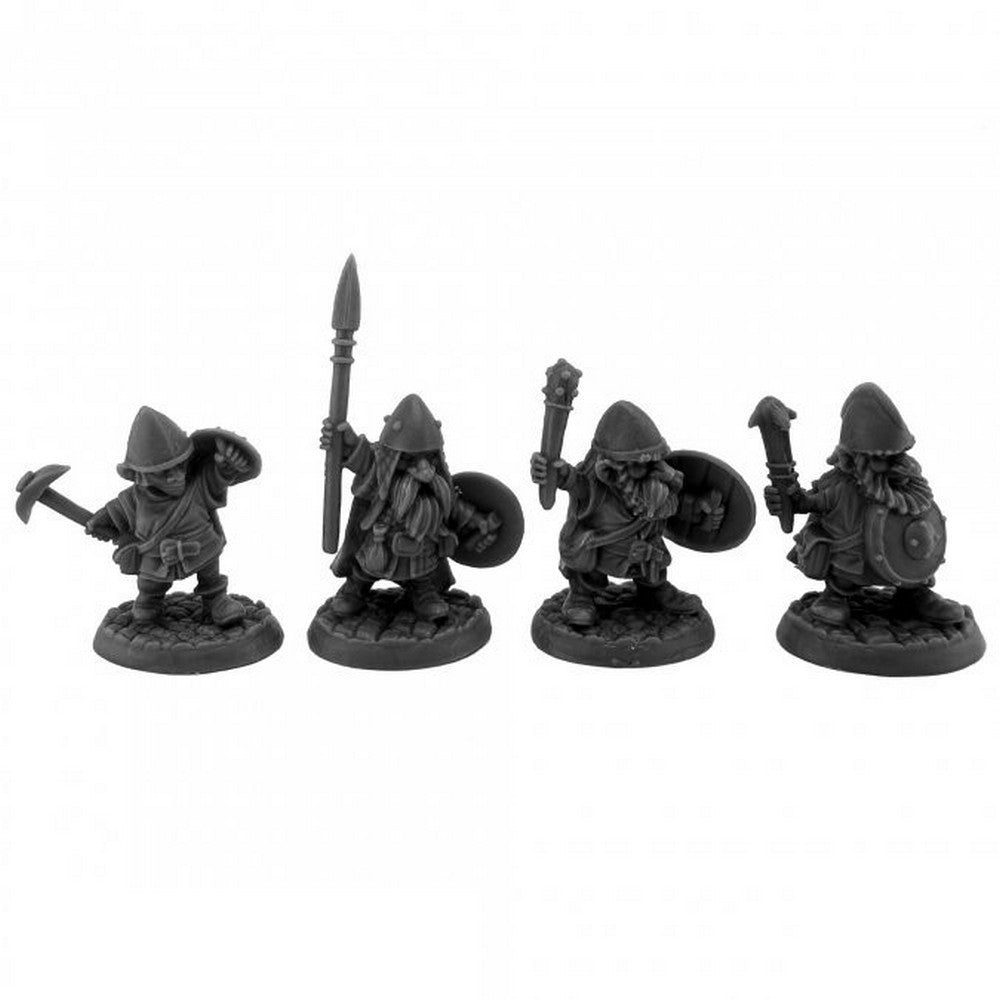 PREORDER Reaper: Bones Black: Gnome Warriors (4) (Plastic)