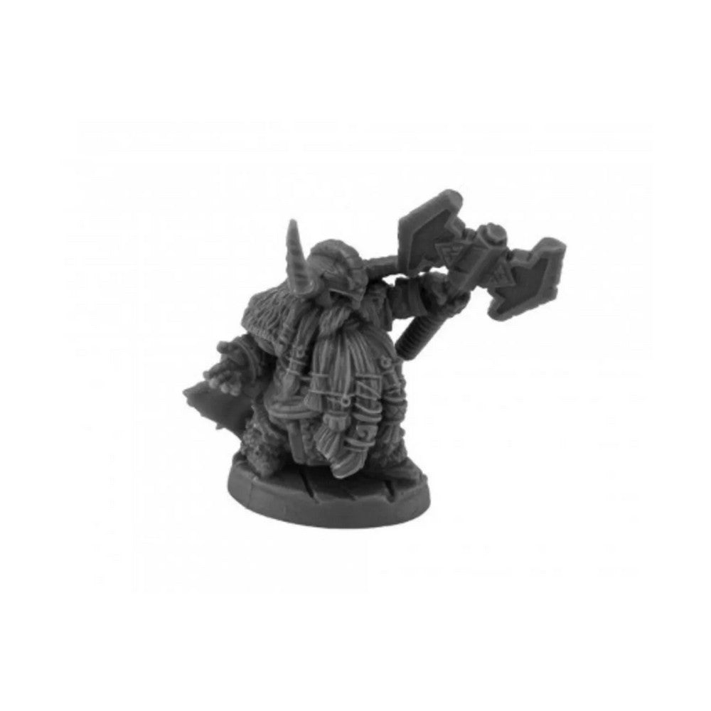 PREORDER Reaper: Bones Black: Dwarf King Hargrim Axehelm (Plastic)