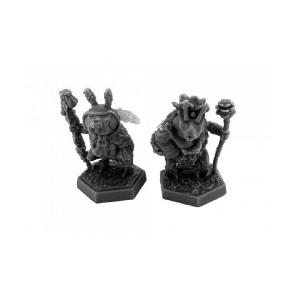PREORDER Reaper: Bones Black: Beefolk Queen and Druid (Plastic)