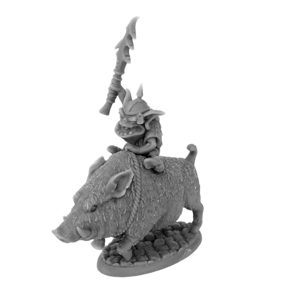 PREORDER Reaper: Bones Black: Norker Boss on War Pig (Plastic)