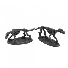 PREORDER Reaper: Bones Black: Skeletal Hounds (2) (Plastic)