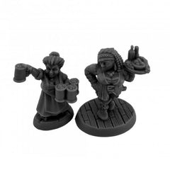 PREORDER Reaper: Bones Black: Rose and Zinnia - Barmaids (Plastic)