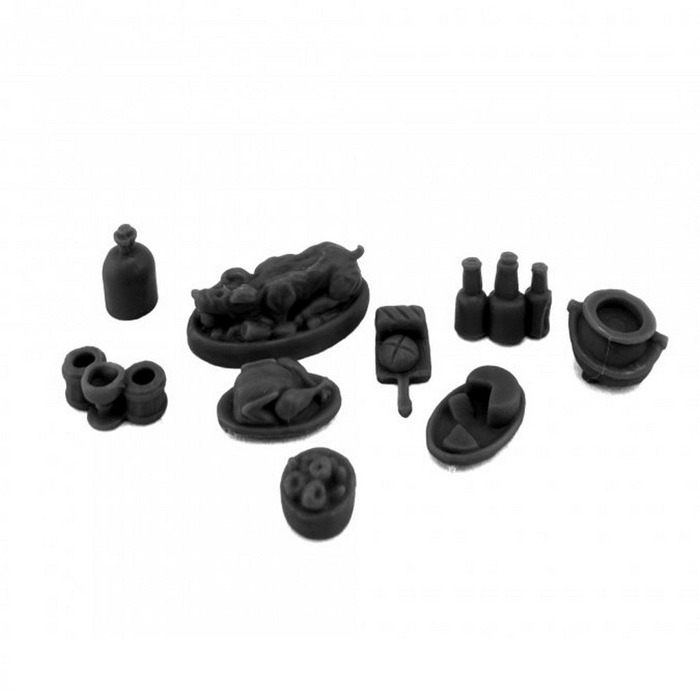 PREORDER Reaper: Bones Black: Banquet Items (Plastic)
