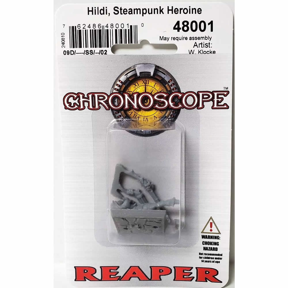 PREORDER Reaper: Chronoscope Genesis: Hildi - Steampunk Heroine (Plastic)