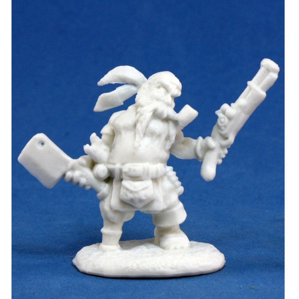 PREORDER Reaper: Bones Classic: Gruff Grimecleaver - Dwarf Pirate (Plastic)