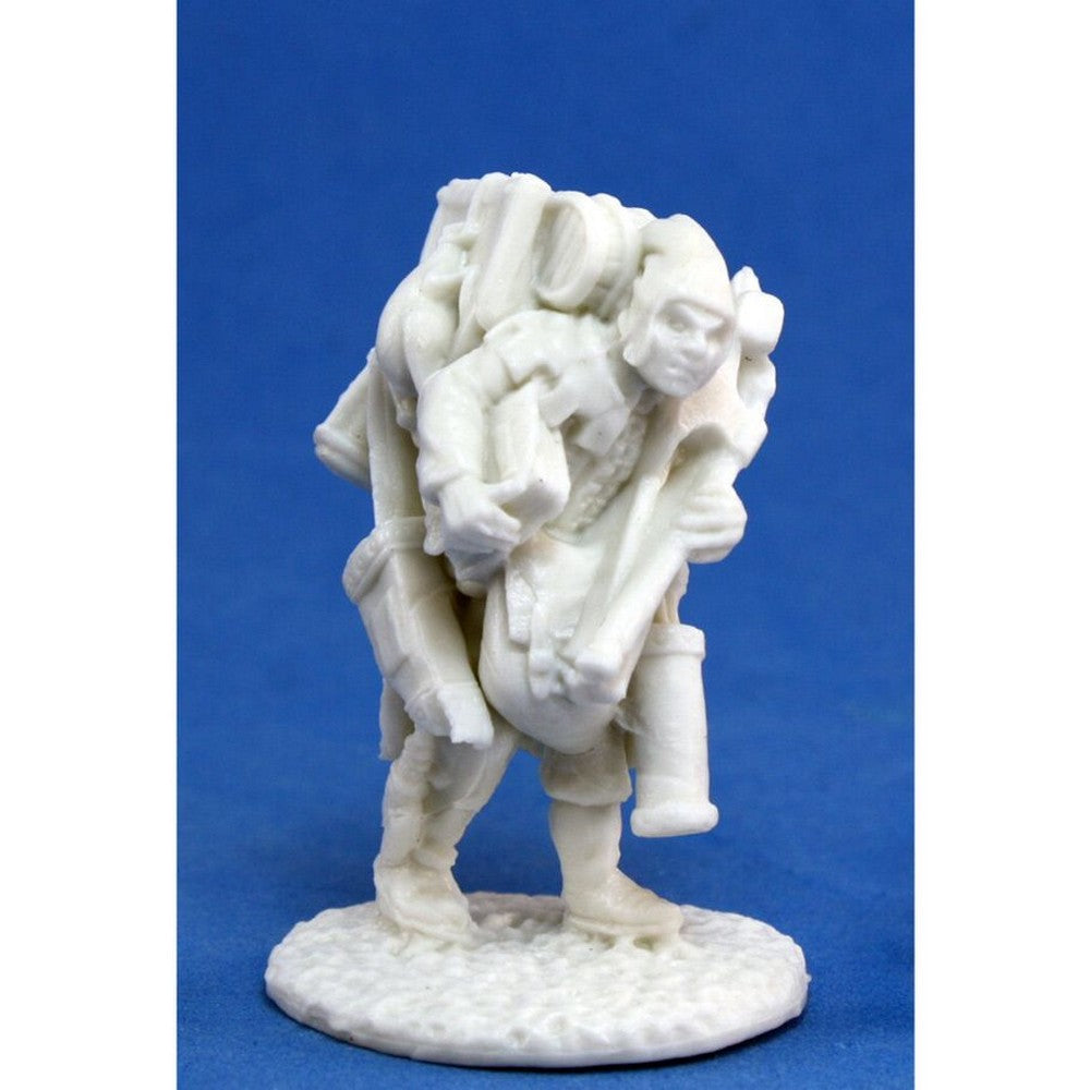 PREORDER Reaper: Bones Classic: Townsfolk: Oswald the Overladen (Plastic)