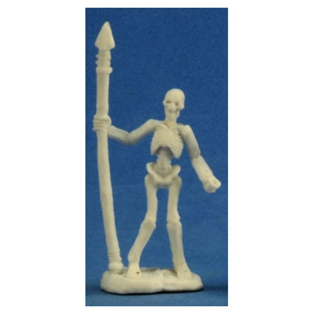 PREORDER Reaper: Bones Classic: Skeleton Warrior Spearman (3) (Plastic)