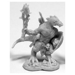 PREORDER Reaper: Bones Classic: Lizardman with Club and Shield (Plastic)