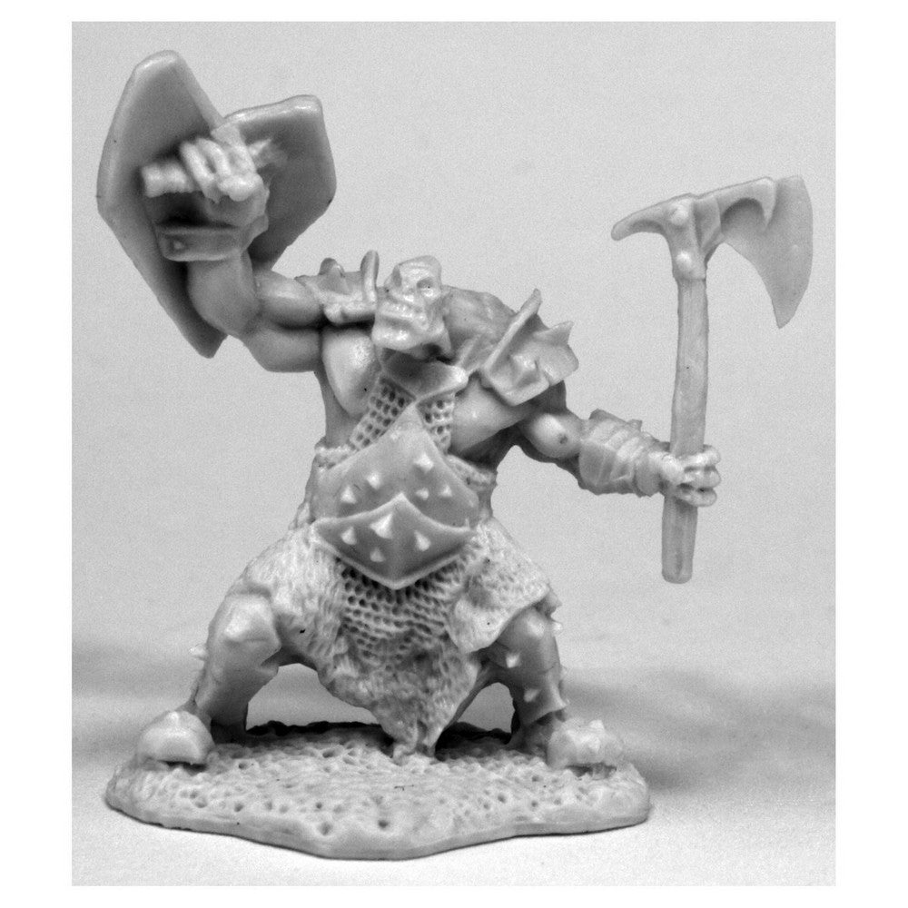 PREORDER Reaper: Bones Classic: Orc Slayer (Axe &amp; Shield) (Plastic)