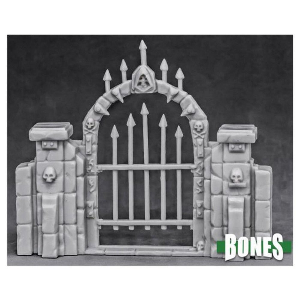 PREORDER Reaper: Bones Classic: Graveyard Fence Gate (Plastic)