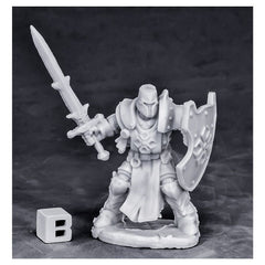 PREORDER Reaper: Bones Classic: Crusader Champion (Attacking) (Plastic)