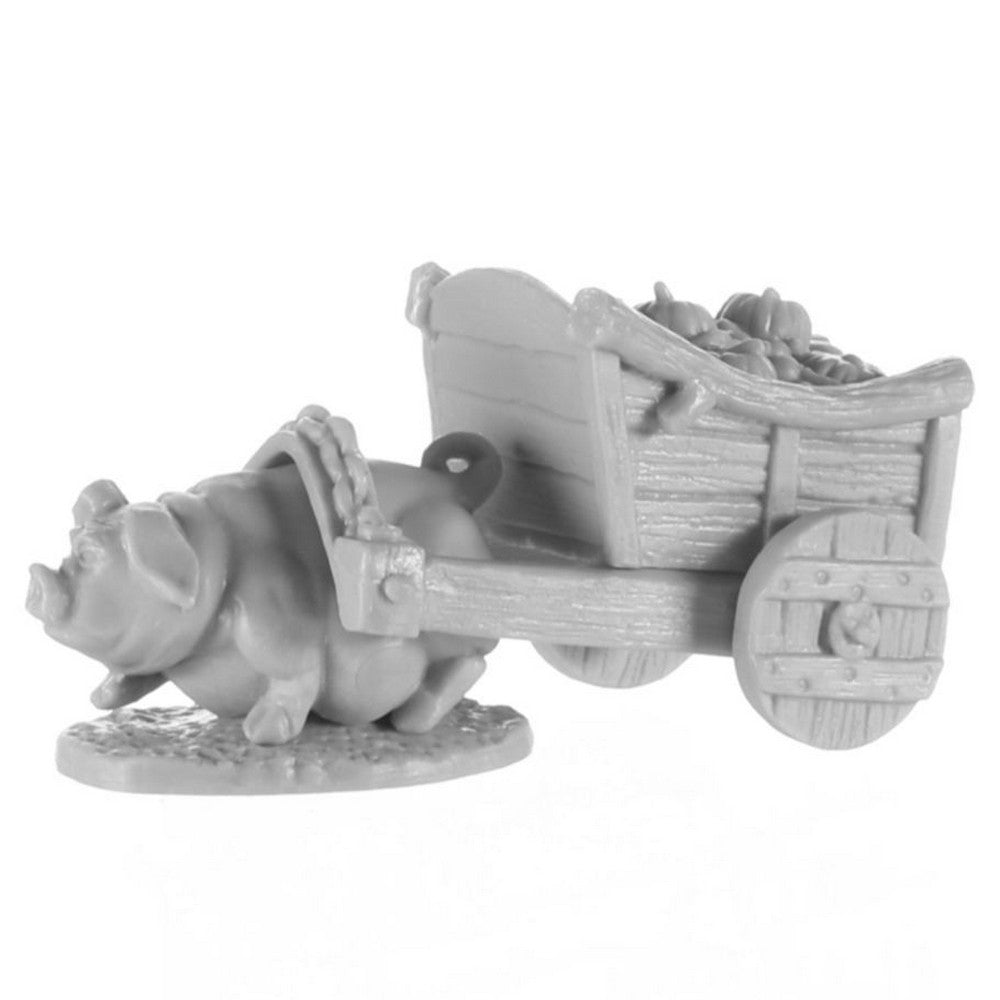 PREORDER Reaper: Bones Classic: Pig and Cart (Plastic)