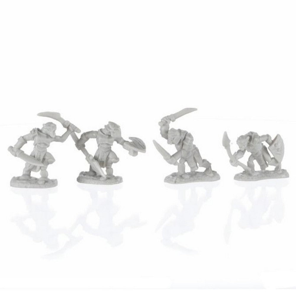 PREORDER Reaper: Bones Classic: Armored Goblin Warriors (4) (Plastic)
