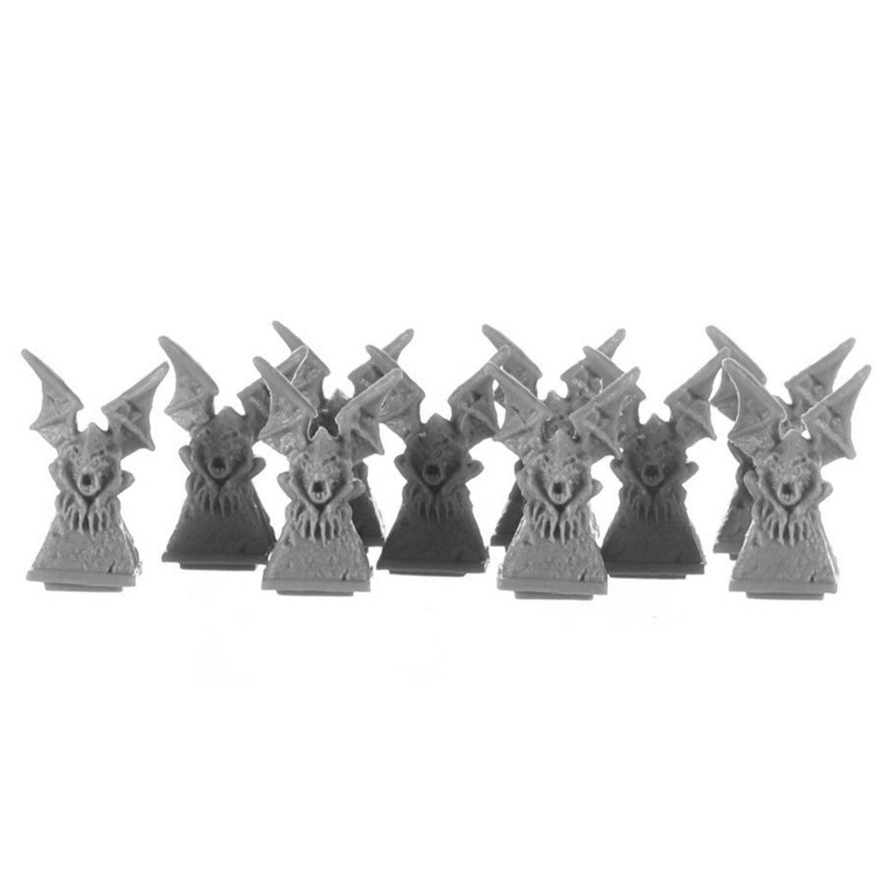 PREORDER Reaper: Bones Classic: Graveyard Finial: Gargoyles (10) (Plastic)