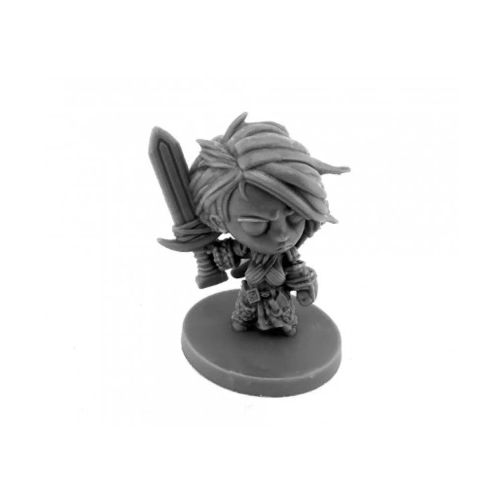 PREORDER Reaper: Pathfinder Bones: Amiri - Iconic Chibi Barbarian (Plastic)
