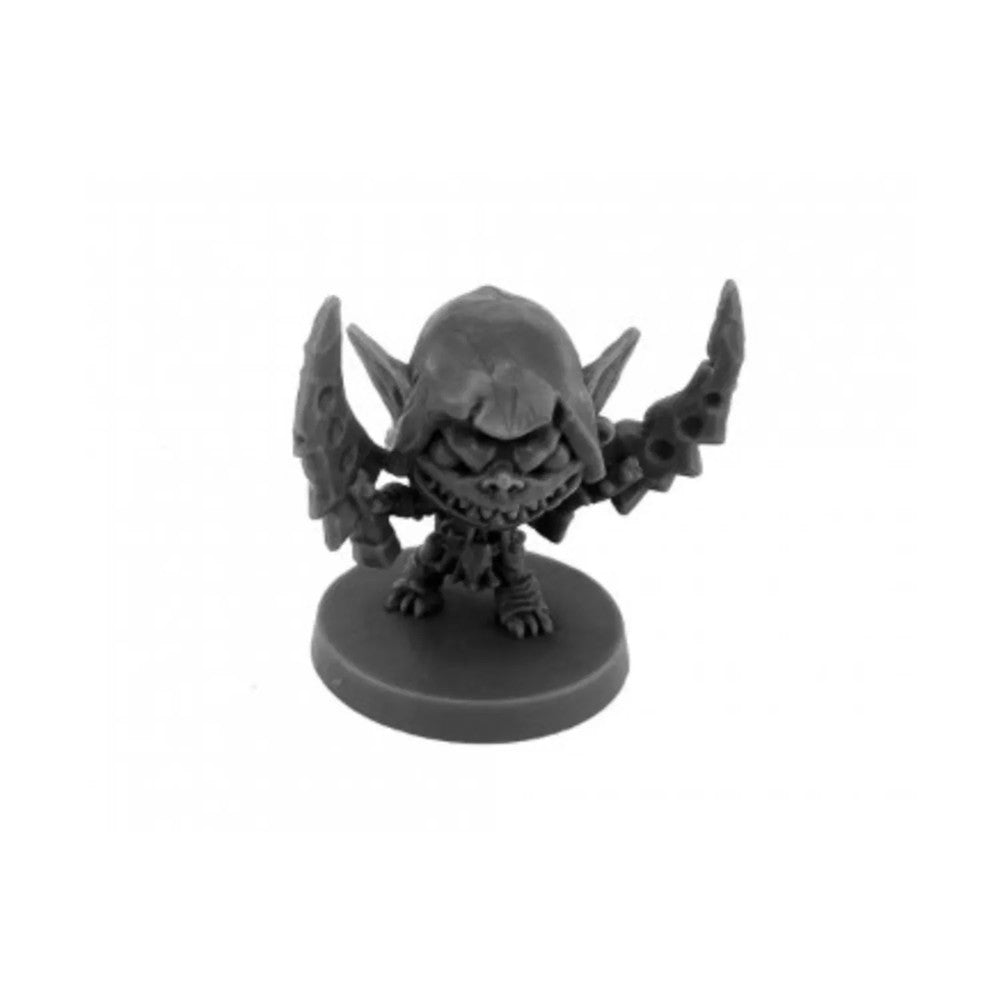 PREORDER Reaper: Pathfinder Bones: Chibi Goblin with Dogslicers (Plastic)
