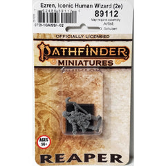 PREORDER Reaper: Pathfinder Bones: Ezren - Iconic Human Wizard (2e) (Plastic)