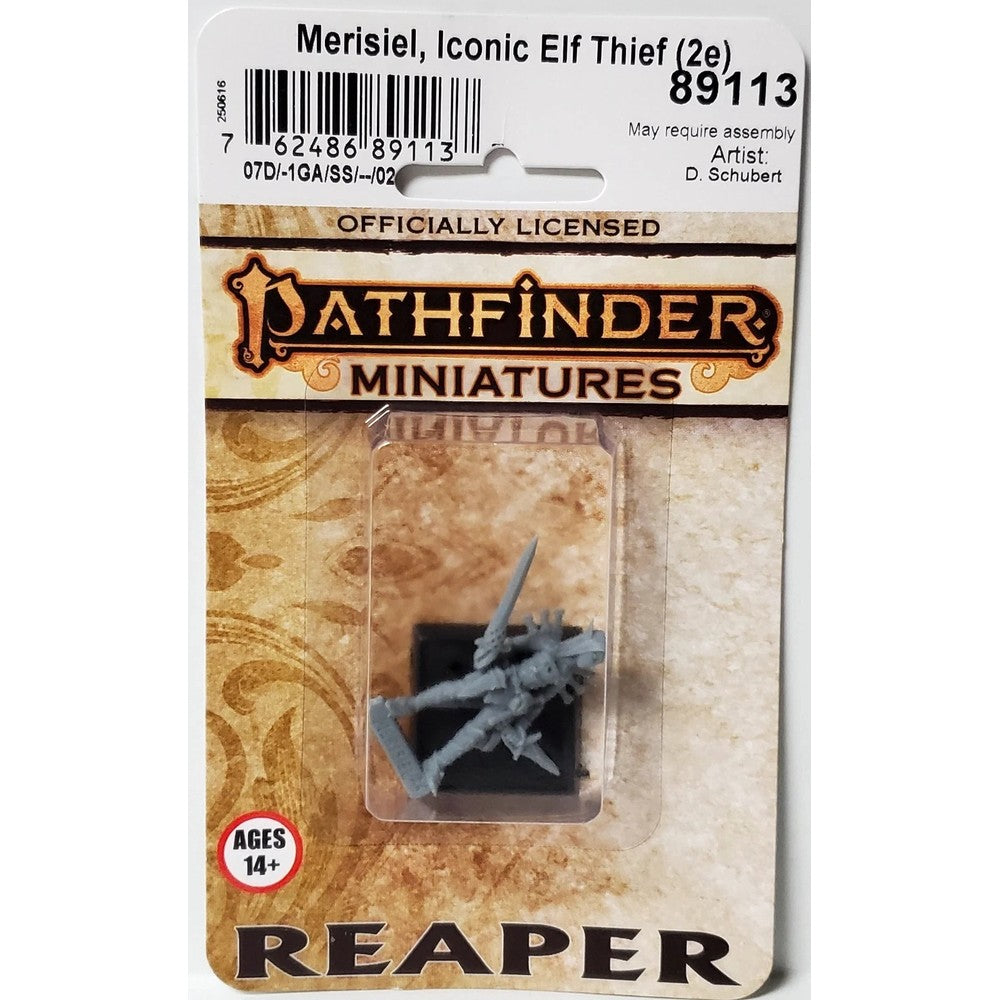 PREORDER Reaper: Pathfinder Bones: Merisiel - Iconic Elf Rogue (2e) (Plastic)