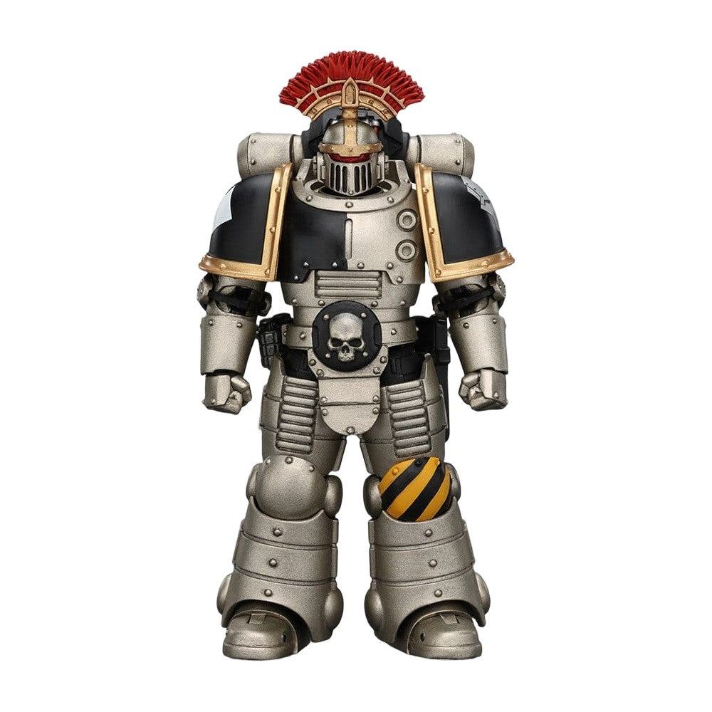 PREORDER Warhammer Collectibles: 1/18 Scale Iron Warriors Mkll Tactical Sergeant with Power Sword. Bolt Pstl